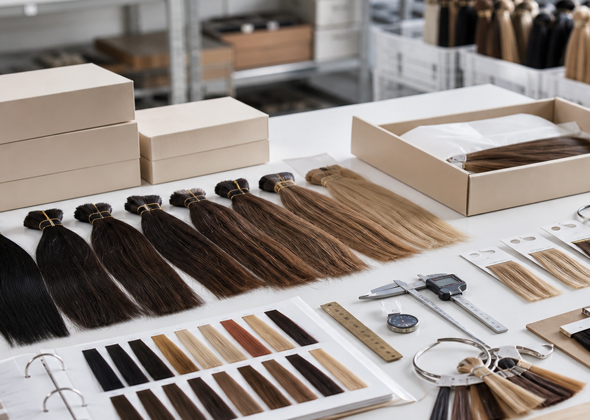 Hair extension quality control table